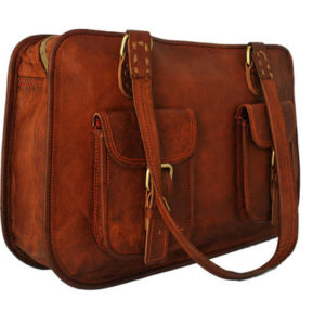 Women's-Brown-Leather-Business-Bag