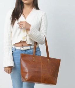 Women's-Leather-Tote-And Wallet-Combo